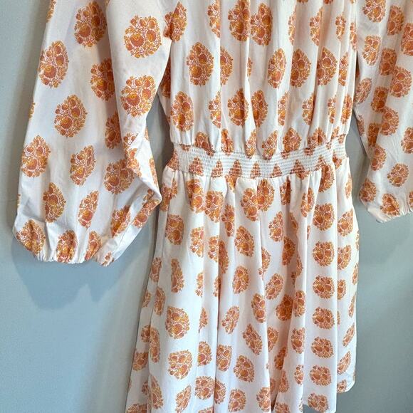 J. Crew Smocked-Waist Mini Dress in Gathered Floral Block Print - size XS - Picture 4 of 7